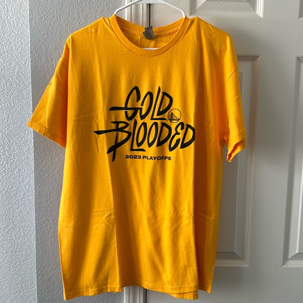 EUC Gold Blooded Golden State Warriors 2023 Playoffs shirt sz XL